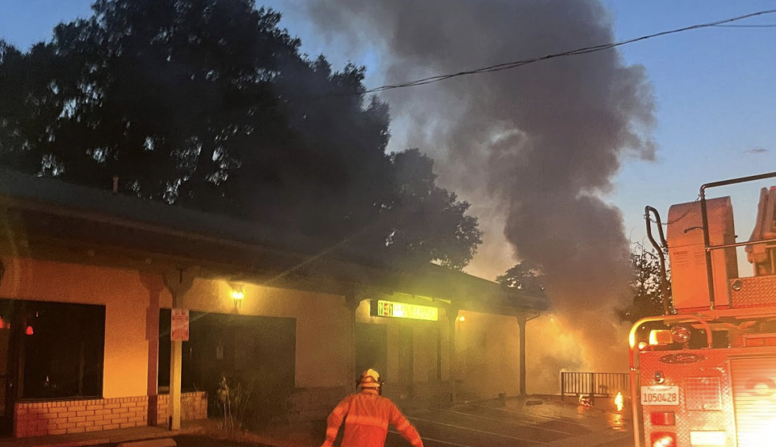 Commercial structure fire quickly contained in Paso Robles